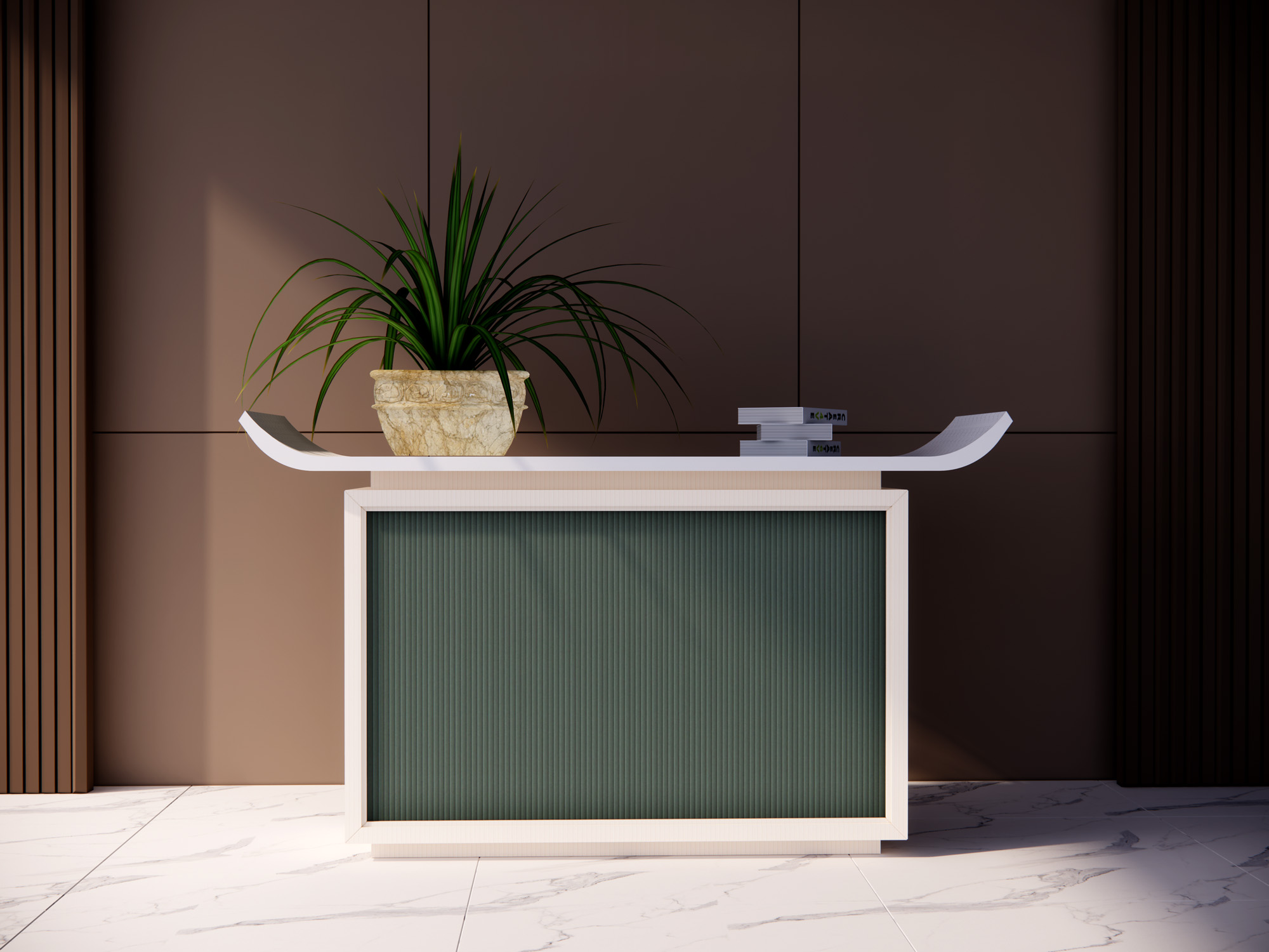 Solid Texture Console Table